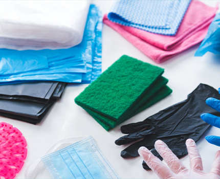 Hygiene products included garbage bag, disposable hand glove, face mask
